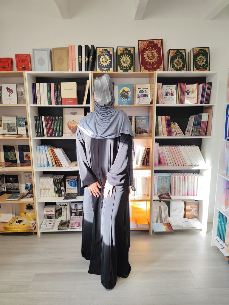 ABAYA ZIP NOIRE