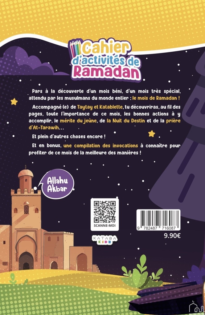 CAHIER D'ACTIVITES DE RAMADAN - 8/12 ans