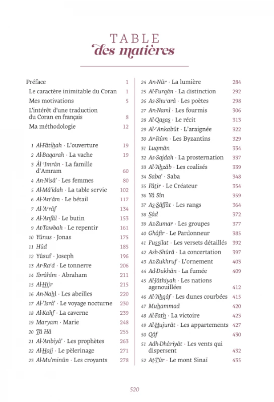 MON CORAN EN FRANCAIS - 2 couleurs