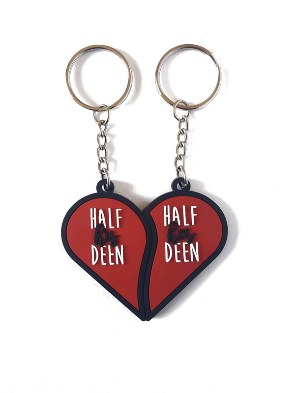 ​2 PORTE-CLES LA MOITIE DE SON DEEN