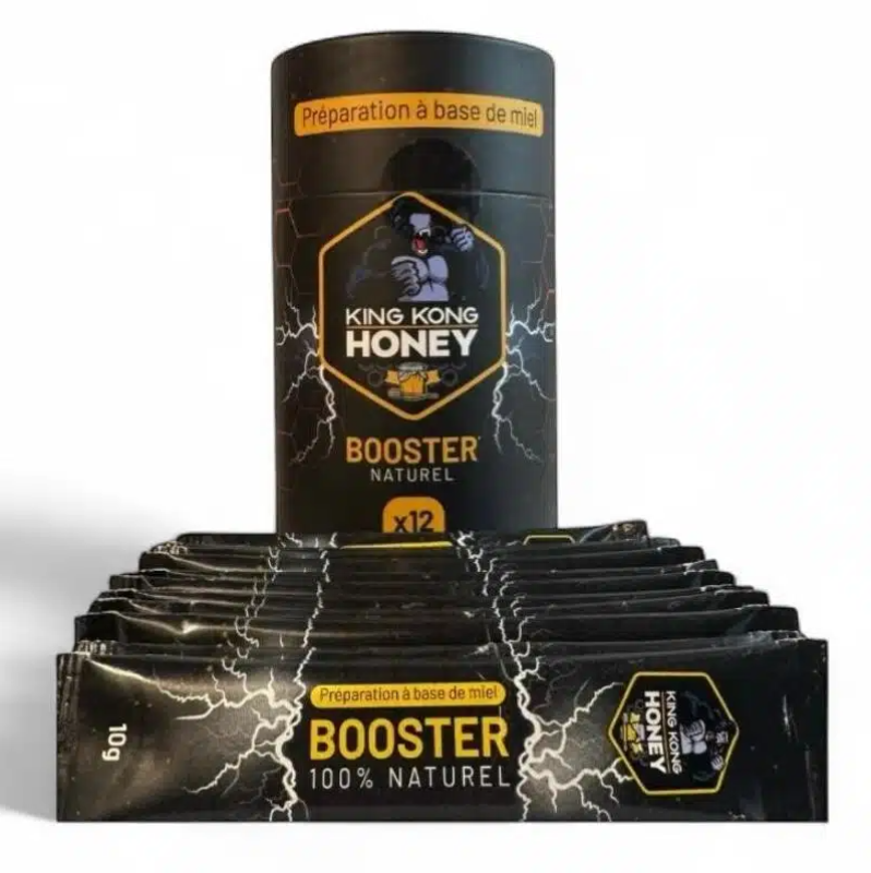 BOOSTER 100 % NATUREL (boite) - King Kong Honey