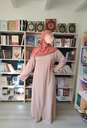 ABAYA ZIP VIEUX ROSE (M)