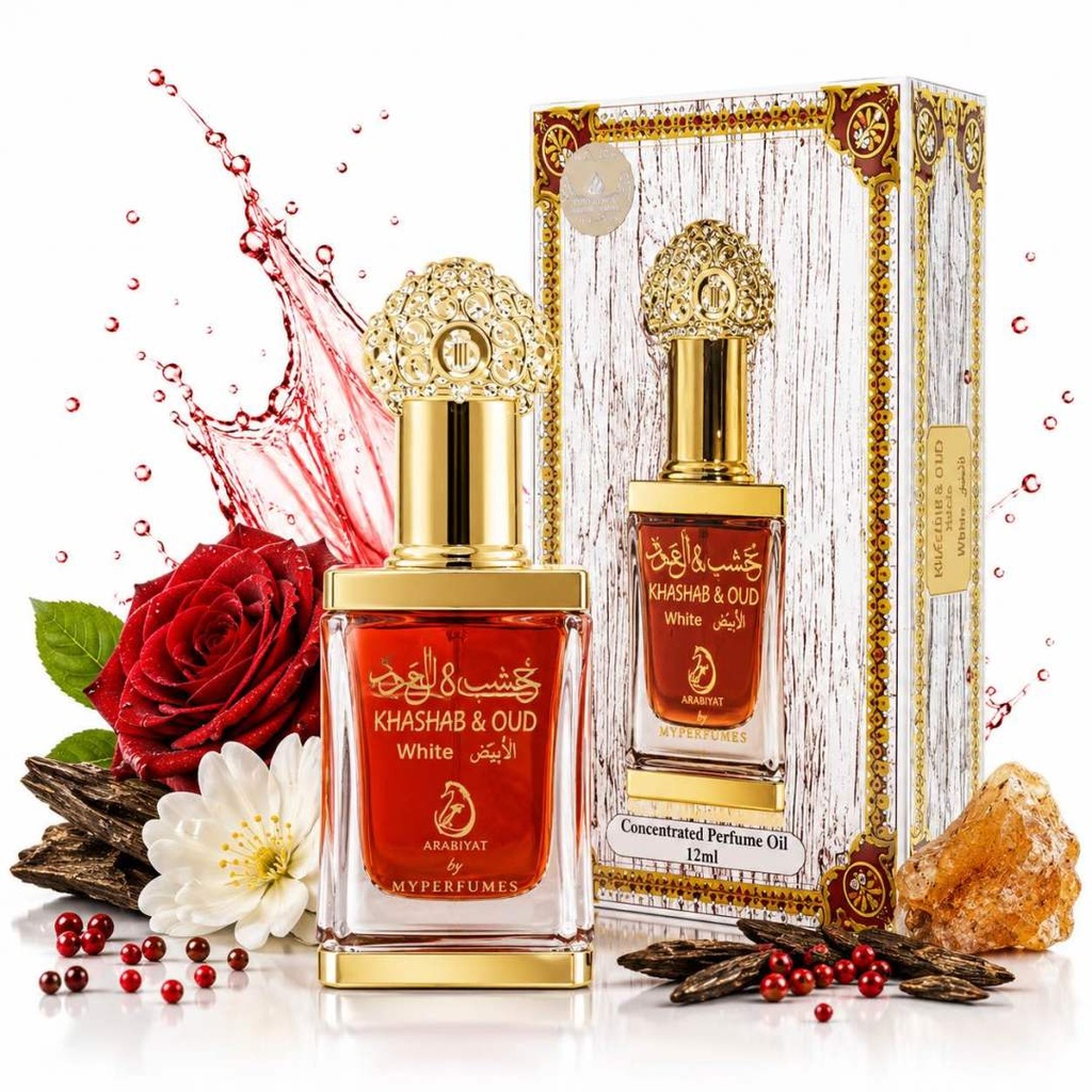​​KHASHAB & OUD WHITE - Huile parfumée concentrée 12ml