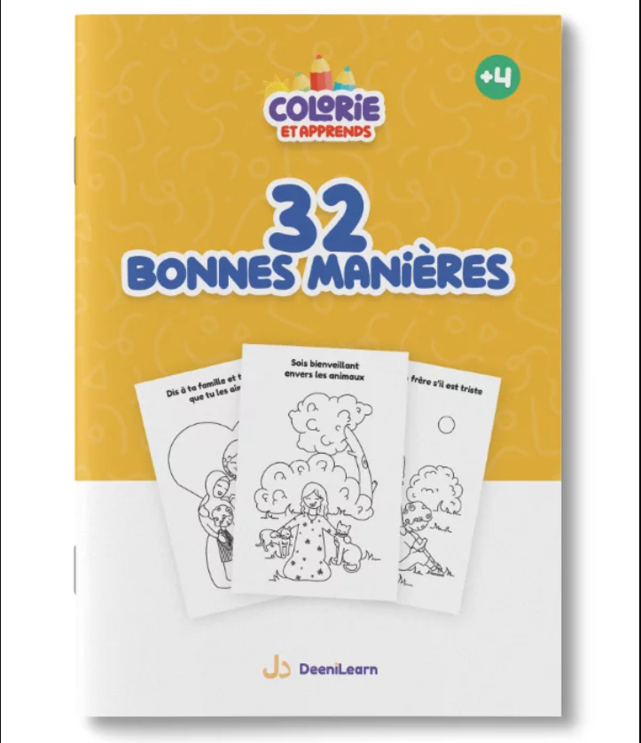 COLORIE ET APPRENDS : 32 BONNES MANIERES