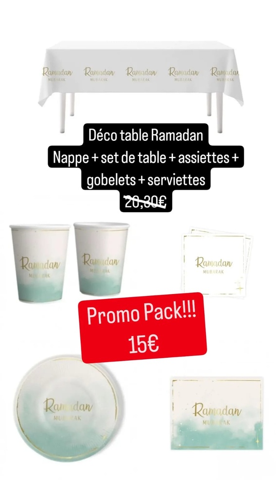 PACK DECO TABLE RAMADAN