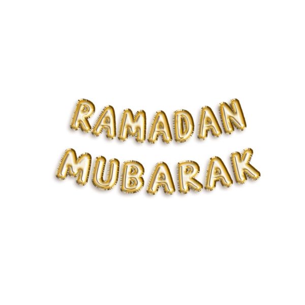 BALLONS LETTRES RAMADAN MUBARAK